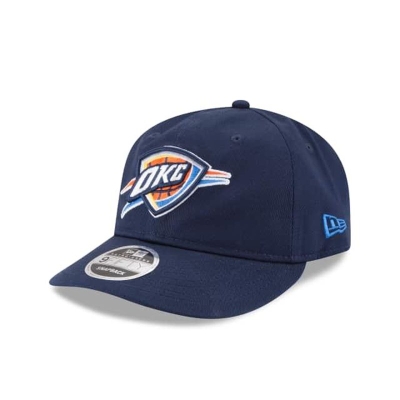 Blue Oklahoma City Thunder Hat - New Era NBA Team Choice Retro Crown 9FIFTY Snapback Caps USA1250476